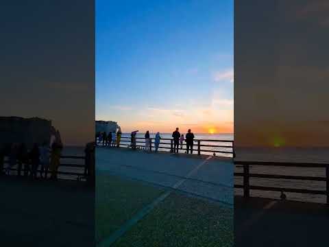 Etretat   sunset view #etretat #normandie #vacation