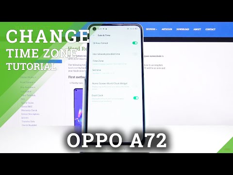 How to Change Date & Time in OPPO A72 – Find Time Zone / Clock Format Settings