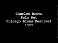 Charles Brown at the Chicago Blues Festival 1989