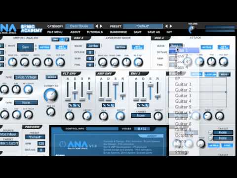 Sonic Academy ANA - Oscillator Features