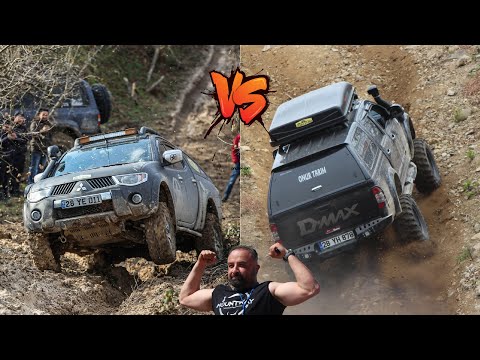 Mitsubishi L200 vs Isuzu Dmax🏆🔥🌰Extreme OFF ROAD 🇹🇷@ TURKIYE Blacksea Giresun