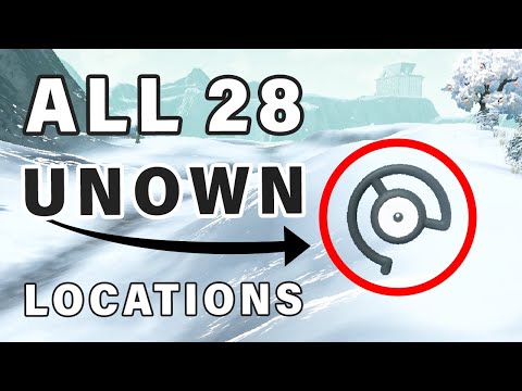 Where to find All 28 UNOWN Pokemon Locations ► Pokemon Legends Arceus