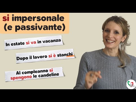 29. Learn Italian Elementary (A2): il si impersonale (e passivante)