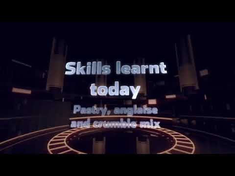 Killara High School Hospitality apple crumble tart