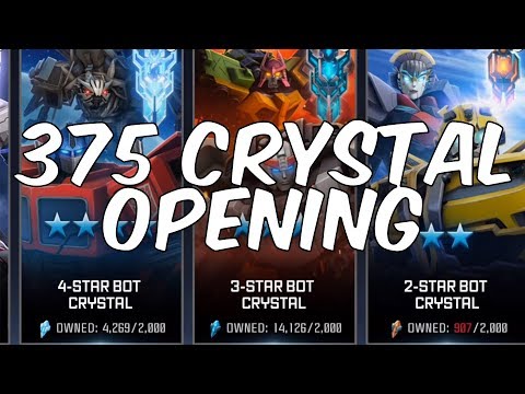 EPIC 375 CRYSTAL OPENING! 35 x PREMIUM BOT CRYSTALS + MORE - TRANSFORMERS: Forged To Fight