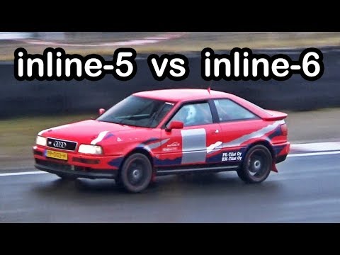 Audi inline-5 vs. BMW inline-6 (SOUND BATTLE!)