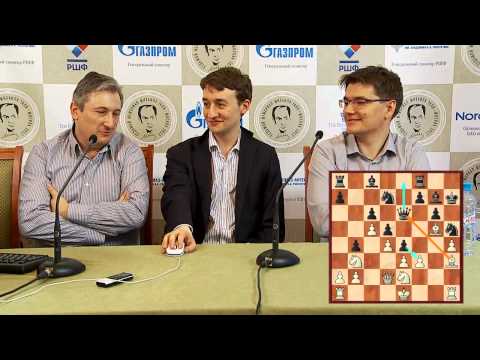 Tal Memorial 2012. Round 5. Evgeny Tomashevsky and Luke McShane speaking about their game