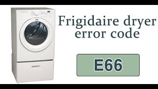 Frigidaire Dryer Fix✨👌 - 🔧⚙ (Door Open / Code E66) or Not Starting 🤷‍♂️