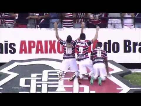Gols | Santa Cruz 4-1 Vitória - Brasileirão 2016