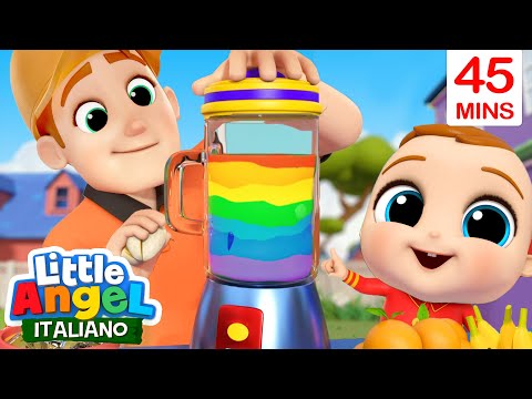 Gianni Piccino Impara i Colori 🍎🍋🥝 Cartoni Animati & Canzoni Bambini | Little Angel Italiano