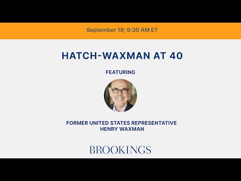 Hatch-Waxman at 40