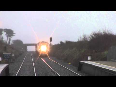 Irish Rail 201 loco 231 + Enterprise set 9001 passes Gormanston