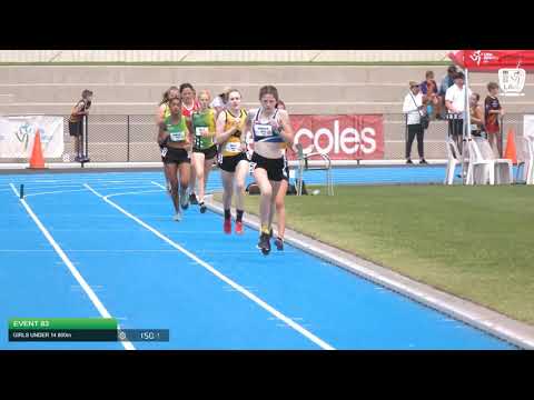Girls Under 14 800m H1 - 2020 State Combined Events Championships // LAVicTV