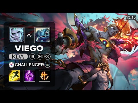 Viego vs Fizz Mid - KR Grandmaster - Patch 13.15 Season 13