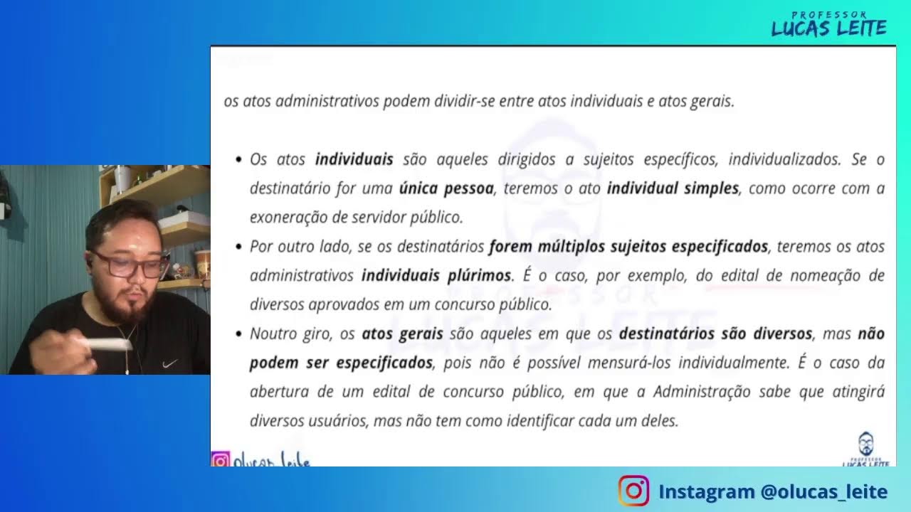Direito Direito Administrativo Aula 05 Atos Administrativos Classificação e Espécies.