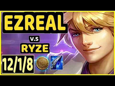 ABBEDAGGE (EZREAL) vs RYZE - 12/1/8 KDA MID GAMEPLAY - EUW Ranked GRANDMASTER