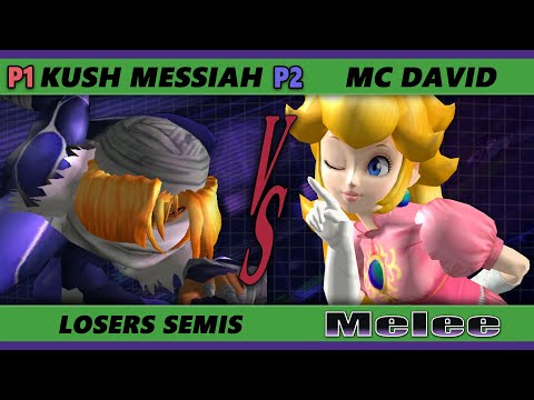 S@X 426 Losers Semis - Kush Messiah (Sheik) Vs. MC David (Peach) Smash Melee - SSBM