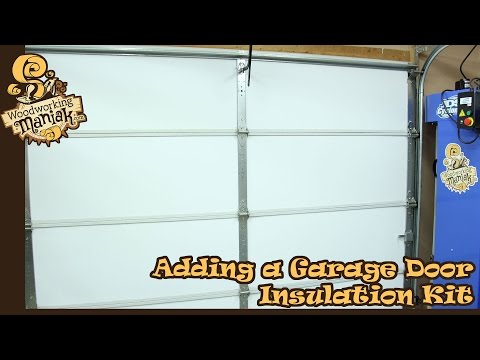 Adding a garage door insulation kit