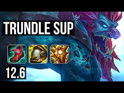 TRUNDLE & Jinx vs RAKAN & Ezreal (SUP) (DEFEAT) | 1/2/13, 400+ games | KR Master | 12.6