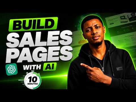 How to Build a Sales Page with AI in 10 Minutes (No Coding!)