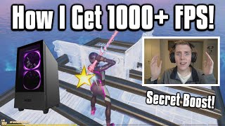 What I Did To Get *1000 FPS* In Fortnite! - HUGE Performance Boost!