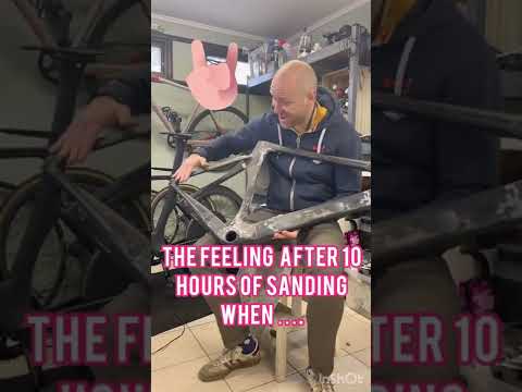 The most boring part of custom bike painting