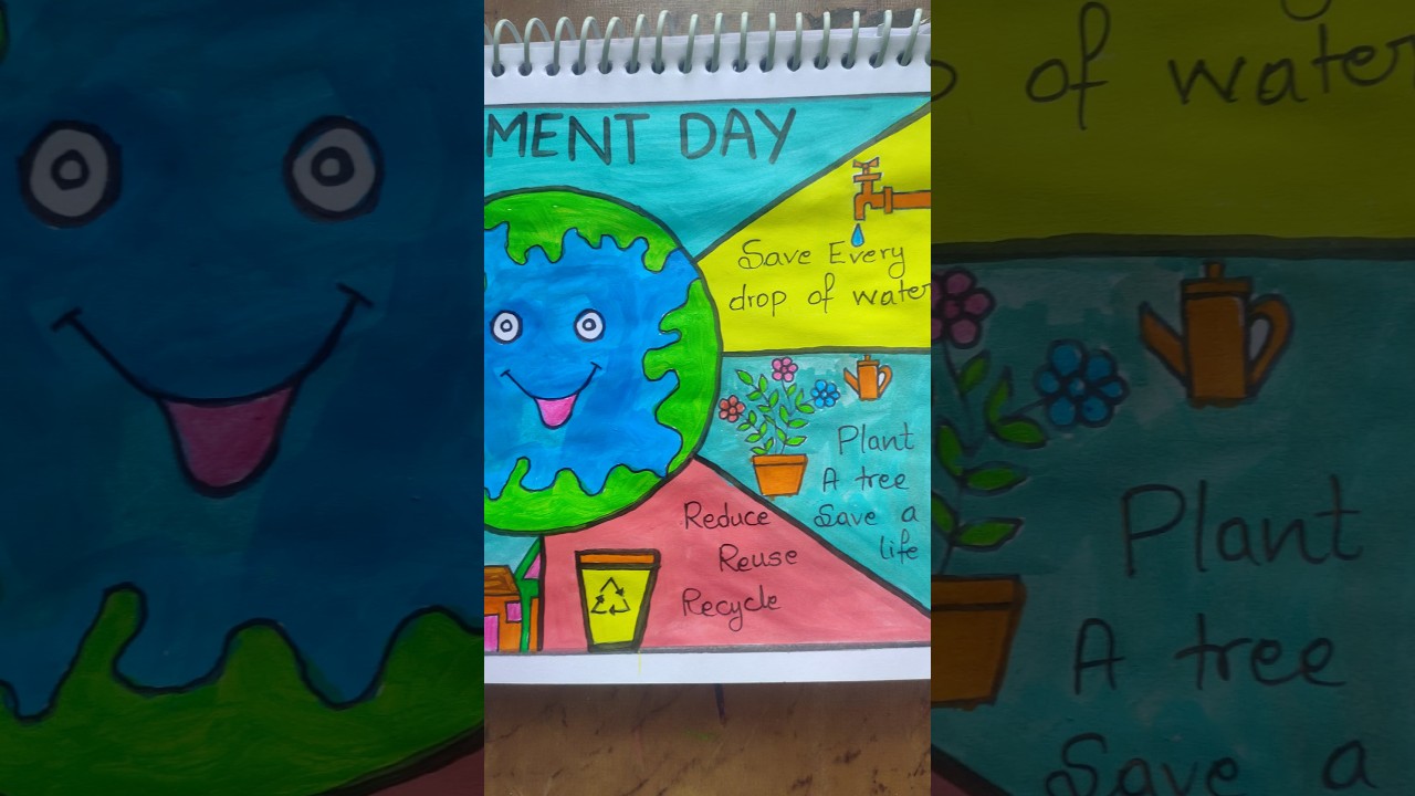 Earth day poster making with slogans