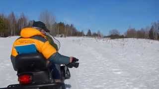 preview picture of video 'На снегоходе от Береснятского водопада к Фокино'
