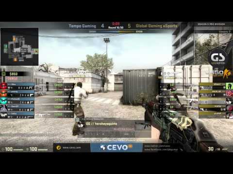 CEVO-Pro CS:GO Season 5: Global Gaming eSports vs. Tempo Gaming - Week 5:2 on de_cache