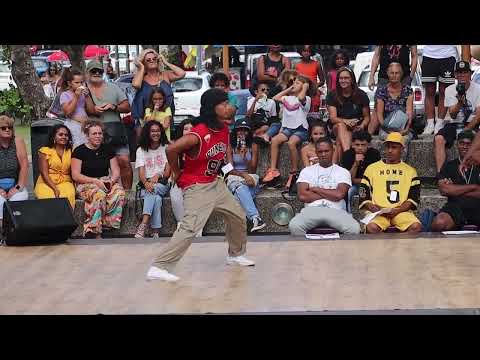 Fhaolyn style vs Lu-K (Ultimatum crew) de la Réunion TOP 8 TOP ROCK BATTLE
