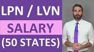 LPN, LVN Salary & Hourly Wage Averages for all 50 States | LPN Income & Pay