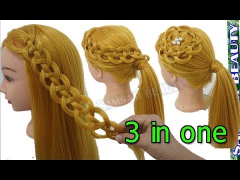 Peinados fáciles y rápidos – Coletas bajas con trenzas para cabello item-thumbnail