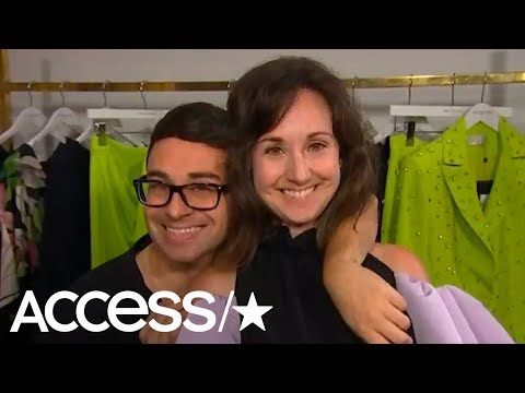 Christian Siriano Styles His Mom & Sister In Glam Looks Behind-The-Scenes At New York Fashion Week