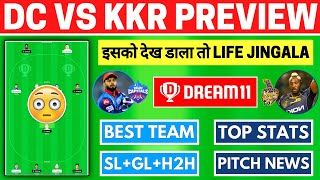 DC vs KOL Dream11 Team, DC vs KKR Match Preview, KKR vs DC Dream11 Prediction, DC vs KOL Dream 11