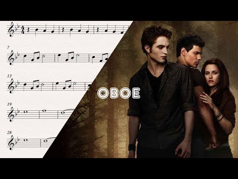 The Meadow - The Twilight Saga New Moon - Alexandre Desplat Oboe Sheet Music - Tutorial