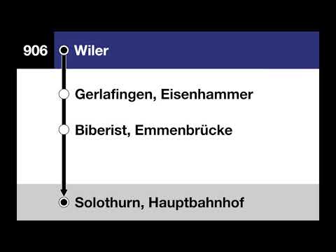 BLS Ansagen - S44(Bahnersatz) - Wiler – Solothurn