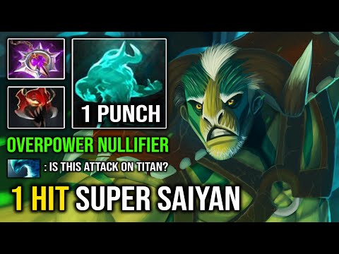 SUPER SAIYAN 1 Hit Anything on His Way 100% Overpower Nullifier Madness Elder Titan Dota 2