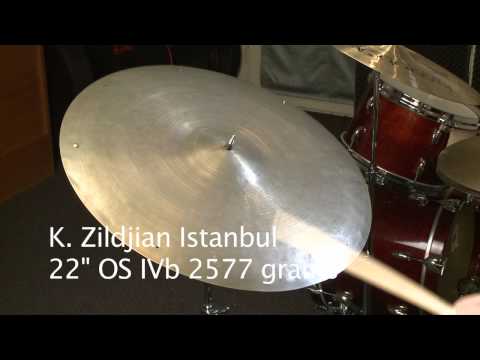 K Zildjian Istanbul 20 OS IIb 1955 grams & K 21 OS IVb 2577 grams