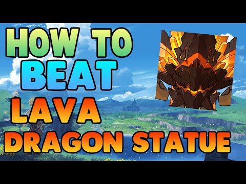 How to EASILY Beat Lava Dragon Statue in Genshin Impact - Free to Play Friendly!