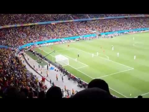 Bélgica x EUA - Celebração do primeiro gol belga