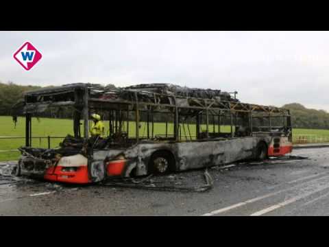 Bus uitgebrand