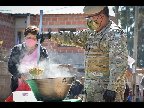 Desarrollo Social y Ejército coordinaron una nueva jornada de asistencia alimentaria