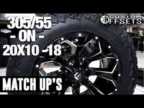 Custom Offsets Match Up: 305/55 on a 20x10 -18