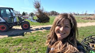 Seedling Tour, Planting & Removing Spruce Trees + Weeding! 🌱🌲🪓 // Garden Answer