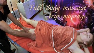 Full body massage: legs massage - front and back P