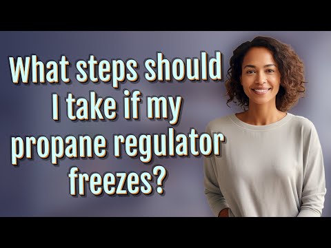 What steps should I take if my propane regulator freezes?