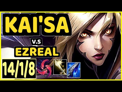 RIKARA (KAI'SA) vs EZREAL - 14/1/8 KDA BOTTOM ADC CHALLENGER GAMEPLAY - NA