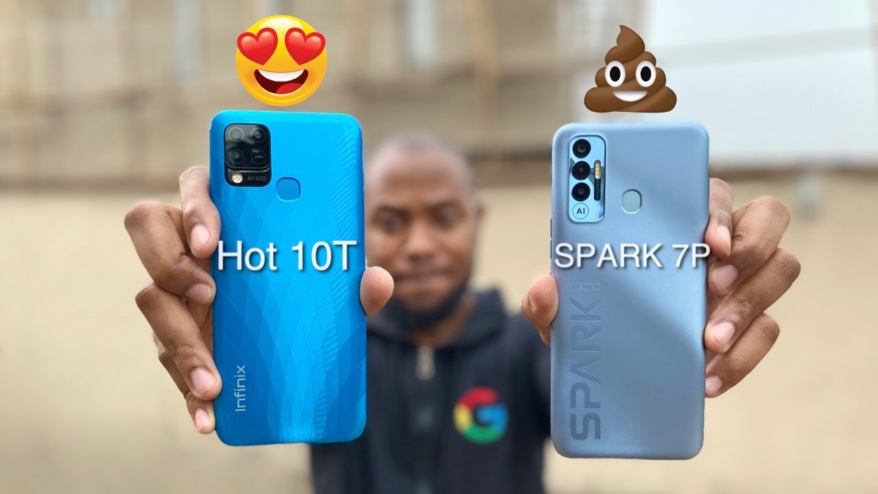 Infinix Hot 10T vs TECNO Spark 7P , Which Should You Buy? - Speed Test and Camera Comparison