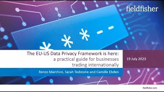 The EU-US Data Privacy Framework is here: a practical guide for busine