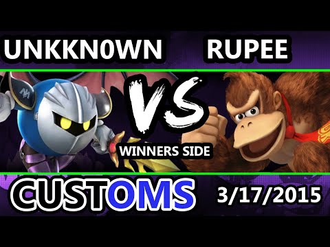 S@X Customs - CTRL | Unknown (Metaknight) Vs. Rupee (Donkey Kong) SSB4 Winners - Smash Wii U
